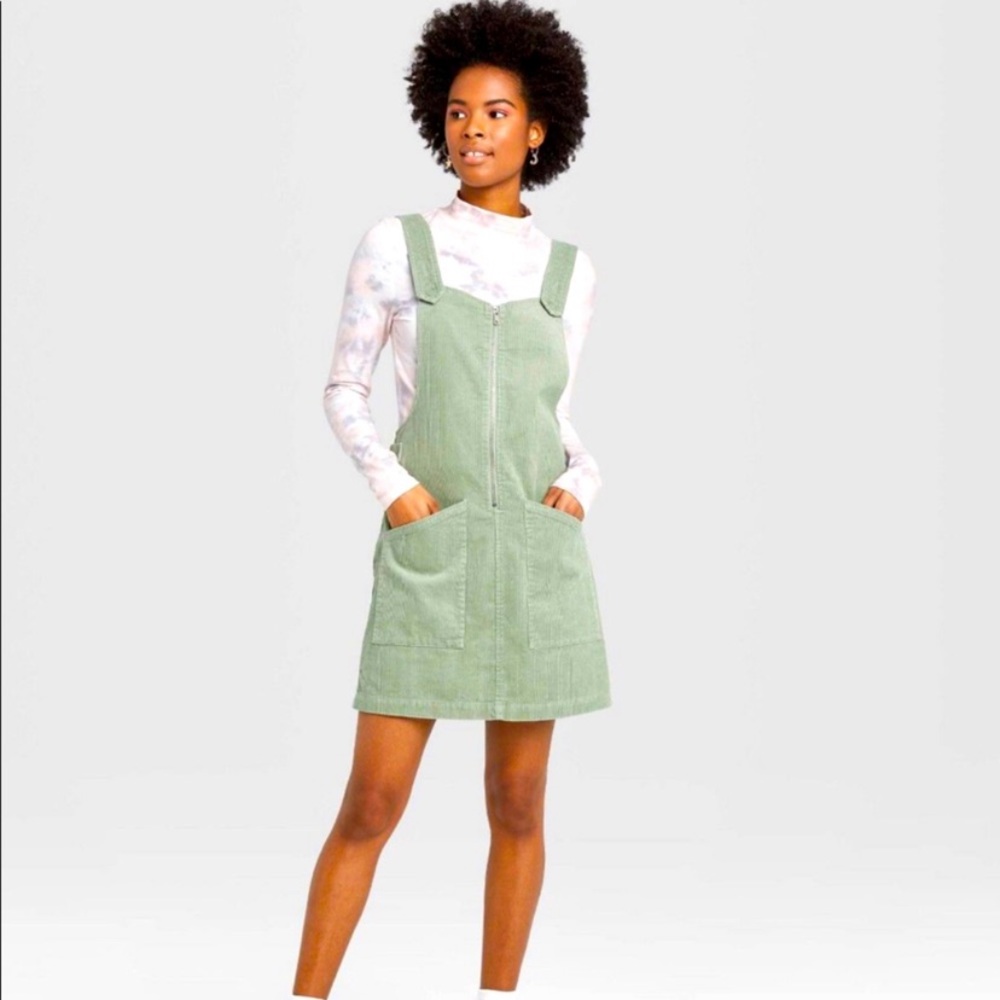 Overall corduroy dress